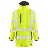 Leo Workwear Eastleigh Class 3 Yellow Hi-Vis Breathable Anorak